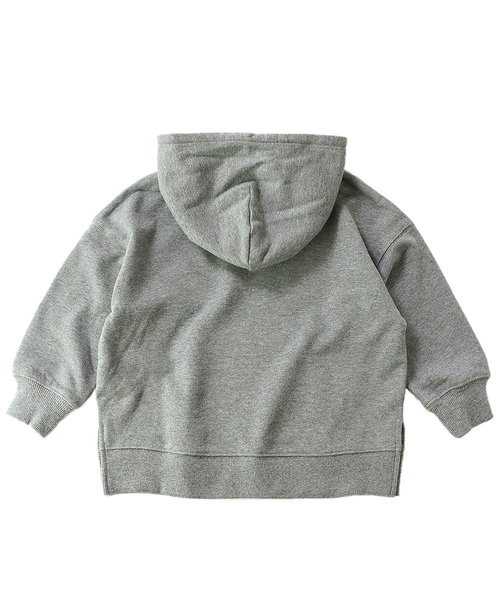 devirock（デビロック）の「スウェットワイドシルエット長袖プルパーカー（パーカー・キッズ・スミクロ/杢グレー/ブルー系その他/グリーン系その他/ダークオリーブ/バイオレット/パープル系その他/ブラウン/ライトブラウン/オレンジ系その他・100cm/110cm/120cm/130cm/140cm/150cm/160cm）」の14枚目の写真