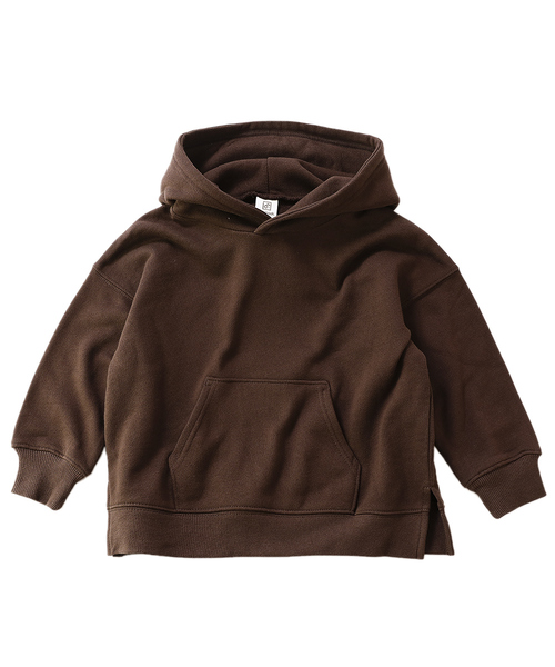 devirock（デビロック）の「スウェットワイドシルエット長袖プルパーカー（パーカー・キッズ・スミクロ/杢グレー/ブルー系その他/グリーン系その他/ダークオリーブ/バイオレット/パープル系その他/ブラウン/ライトブラウン/オレンジ系その他・100cm/110cm/120cm/130cm/140cm/150cm/160cm）」の22枚目の写真