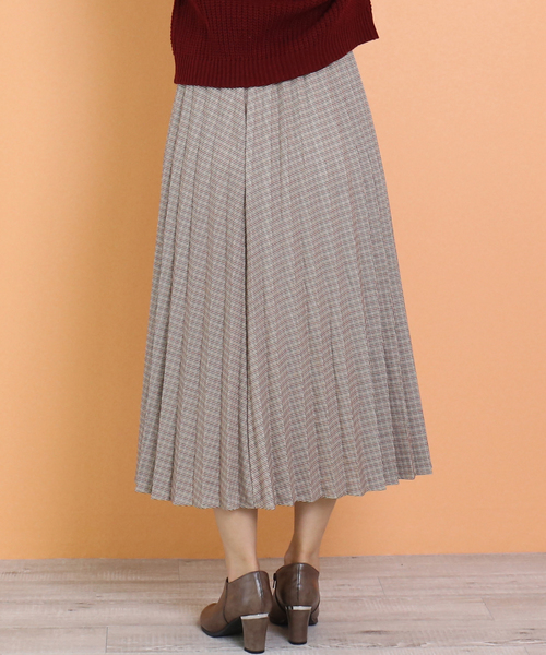 n'ee-ne（ネーネ）の「カラーチドリプリーツスカート（スカート・レディース・ブラウン/ベージュ/レッド・FREE）」の14枚目の写真