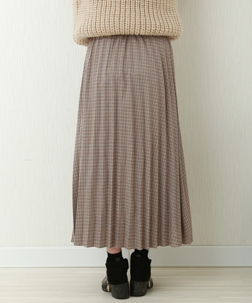 n'ee-ne（ネーネ）の「カラーチドリプリーツスカート（スカート・レディース・ブラウン/ベージュ/レッド・FREE）」の19枚目の写真