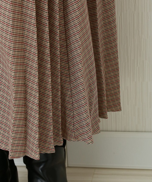 n'ee-ne（ネーネ）の「カラーチドリプリーツスカート（スカート・レディース・ブラウン/ベージュ/レッド・FREE）」の22枚目の写真