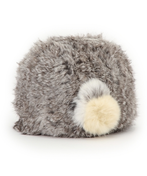 Ray BEAMS(レイビームス)の「Casselini five avenue / ラビットボールCAP(ニットキャップ/ビーニー・レディース・ライトグレー/ベージュ/その他1・ONE SIZE)」の8枚目の写真