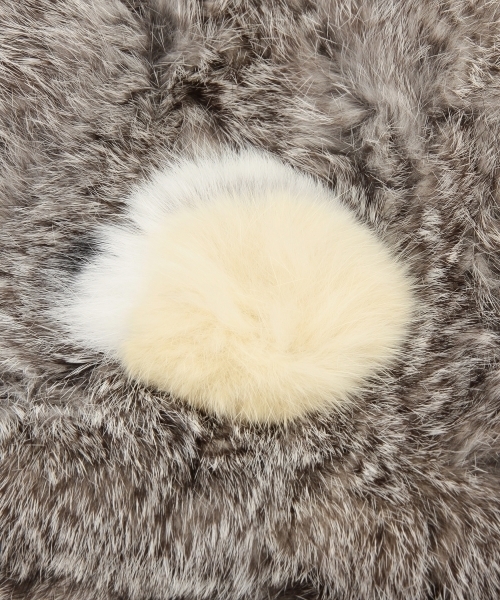 Ray BEAMS(レイビームス)の「Casselini five avenue / ラビットボールCAP(ニットキャップ/ビーニー・レディース・ライトグレー/ベージュ/その他1・ONE SIZE)」の21枚目の写真