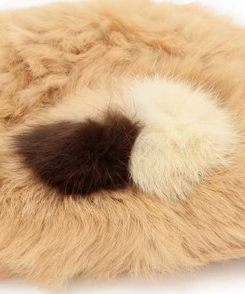 Ray BEAMS(レイビームス)の「Casselini five avenue / ラビットボールCAP(ニットキャップ/ビーニー・レディース・ライトグレー/ベージュ/その他1・ONE SIZE)」の13枚目の写真