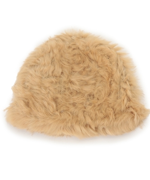 Ray BEAMS(レイビームス)の「Casselini five avenue / ラビットボールCAP(ニットキャップ/ビーニー・レディース・ライトグレー/ベージュ/その他1・ONE SIZE)」の14枚目の写真