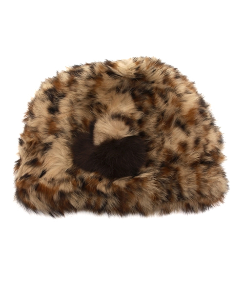 Ray BEAMS(レイビームス)の「Casselini five avenue / ラビットボールCAP(ニットキャップ/ビーニー・レディース・ライトグレー/ベージュ/その他1・ONE SIZE)」の4枚目の写真