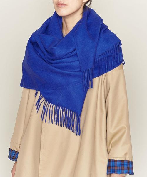 THE INOUE BROTHERS（ザイノウエブラザーズ）の「＜The Inoue Brothers（イノウエ ブラザーズ）＞BRUSHED ストール（ストール/ショール・レディース・ベージュ/ロイヤルブルー/オレンジ・FREE）」の3枚目の写真