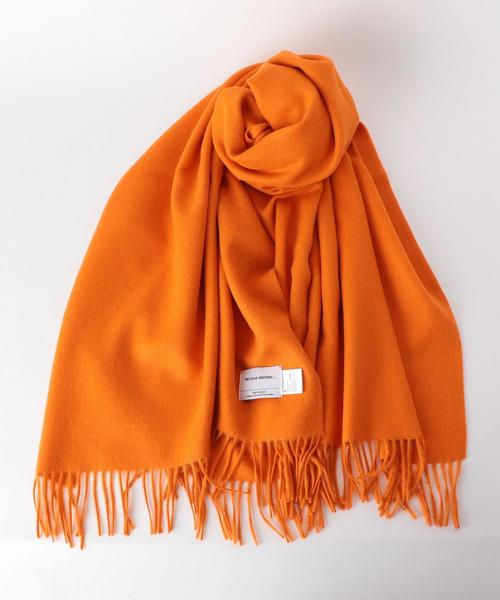 THE INOUE BROTHERS（ザイノウエブラザーズ）の「＜The Inoue Brothers（イノウエ ブラザーズ）＞BRUSHED ストール（ストール/ショール・レディース・ベージュ/ロイヤルブルー/オレンジ・FREE）」の6枚目の写真