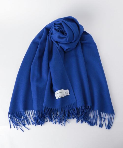 THE INOUE BROTHERS（ザイノウエブラザーズ）の「＜The Inoue Brothers（イノウエ ブラザーズ）＞BRUSHED ストール（ストール/ショール・レディース・ベージュ/ロイヤルブルー/オレンジ・FREE）」の5枚目の写真