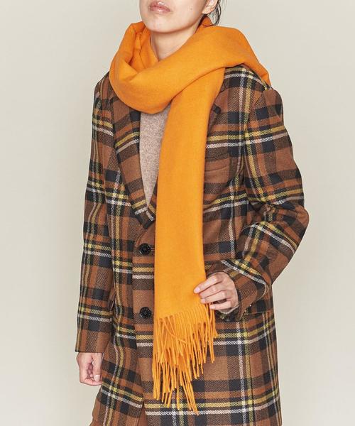 THE INOUE BROTHERS（ザイノウエブラザーズ）の「＜The Inoue Brothers（イノウエ ブラザーズ）＞BRUSHED ストール（ストール/ショール・レディース・ベージュ/ロイヤルブルー/オレンジ・FREE）」の12枚目の写真