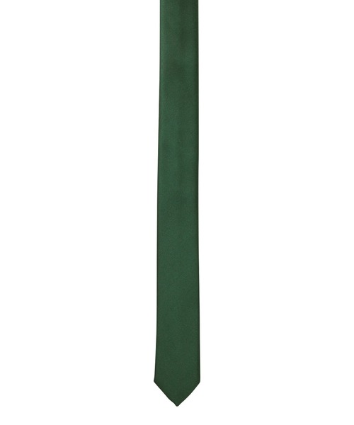 giraffe(ジラフ)の「1/2チップサテンタイ GREEN(小剣)(ネクタイ)」|グリーン