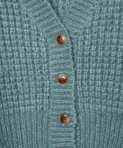 WEGO（ウィゴー）の「WEGO/アンゴラタッチショートカーディガン（カーディガン/ボレロ・レディース・サックスブルー/アイボリー・FREE）」の5枚目の写真