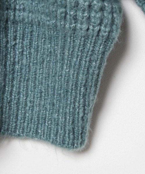 WEGO（ウィゴー）の「WEGO/アンゴラタッチショートカーディガン（カーディガン/ボレロ・レディース・サックスブルー/アイボリー・FREE）」の6枚目の写真