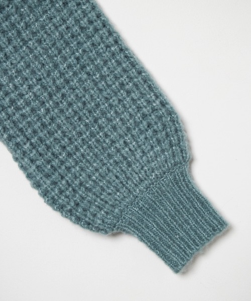 WEGO（ウィゴー）の「WEGO/アンゴラタッチショートカーディガン（カーディガン/ボレロ・レディース・サックスブルー/アイボリー・FREE）」の7枚目の写真