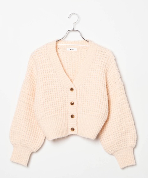 WEGO（ウィゴー）の「WEGO/アンゴラタッチショートカーディガン（カーディガン/ボレロ・レディース・サックスブルー/アイボリー・FREE）」の16枚目の写真