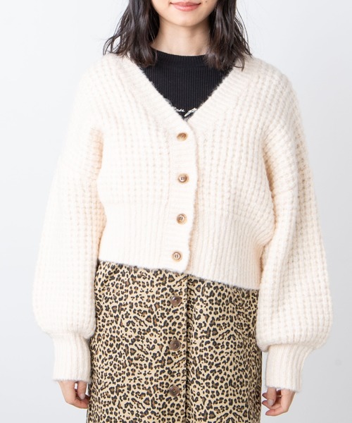 WEGO（ウィゴー）の「WEGO/アンゴラタッチショートカーディガン（カーディガン/ボレロ・レディース・サックスブルー/アイボリー・FREE）」の19枚目の写真