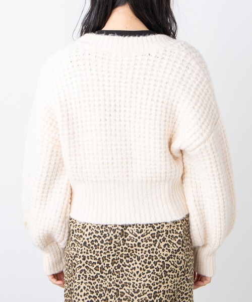 WEGO（ウィゴー）の「WEGO/アンゴラタッチショートカーディガン（カーディガン/ボレロ・レディース・サックスブルー/アイボリー・FREE）」の17枚目の写真