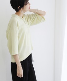 ADAM ET ROPE' | 山形コットンニットポロ(ポロシャツ)