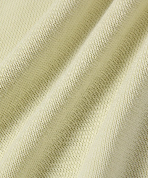 ADAM ET ROPE'（アダムエロペ）の「山形コットンニットポロ（ポロシャツ・レディース・ダークブラウン/ライトグリーン・FREE）」の4枚目の写真