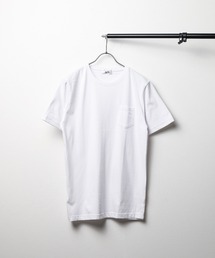 /無地半袖ポケット付きクルーネックTシャツ/