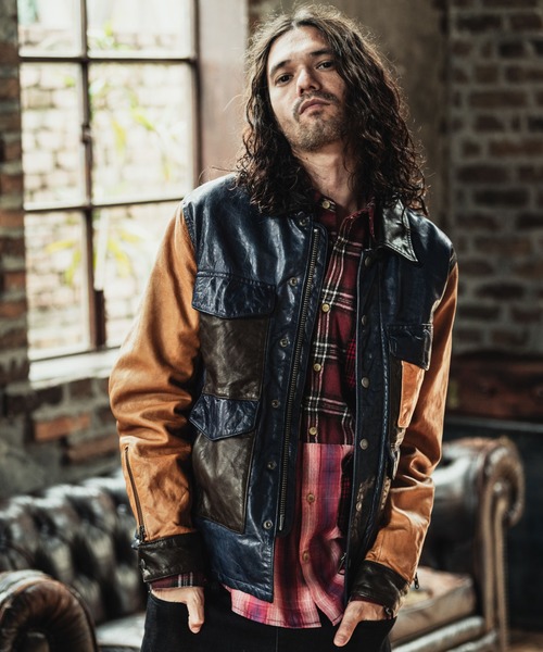 glamb(グラム)の「Multi check shirt / マルチチェックシャツ(シャツ/ブラウス・メンズ・レッド/ブルー・S/M/L)」の15枚目の写真