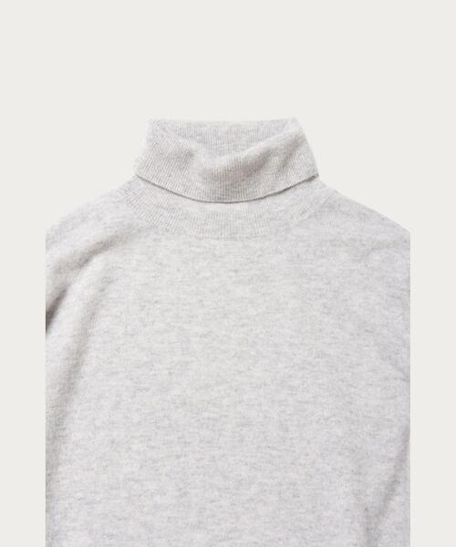 BEAUTY&YOUTH UNITED ARROWS(ビューティーアンドユースユナイテッドアローズ)の「BY WEIS カシミヤ タートルネック ニット(ニット/セーター・メンズ・ライトグレー/ブラック/ホワイト・M/S/XL/L)」の4枚目の写真