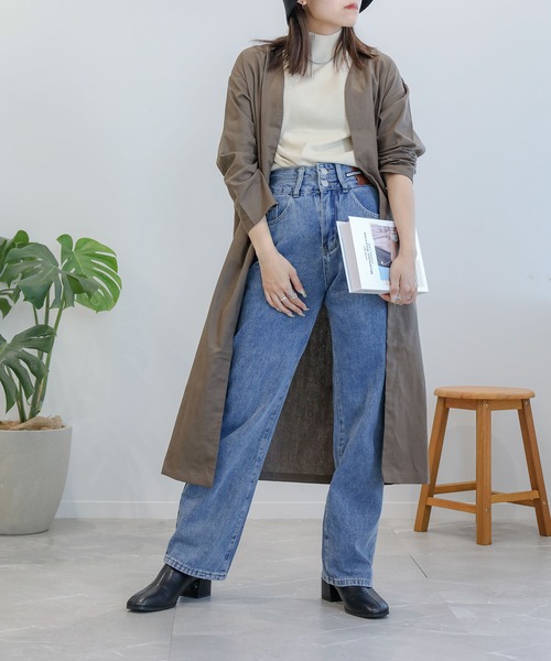 aimoha（アイモハ）の「ロングカーディガン (SS)（カーディガン/ボレロ・レディース・ネイビー/カーキ/グリーン/ベージュ/オレンジ/ダークグレー/グレー系/カーキ系/イエロー/ブルー/ブラック/チョコ/ブラック系その他/ベージュ系その他/グリーン系その他・FREE/LARGE/MEDIUM）」の11枚目の写真