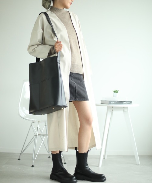 aimoha（アイモハ）の「ロングカーディガン (SS)（カーディガン/ボレロ・レディース・ネイビー/カーキ/グリーン/ベージュ/オレンジ/ダークグレー/グレー系/カーキ系/イエロー/ブルー/ブラック/チョコ/ブラック系その他/ベージュ系その他/グリーン系その他・FREE/LARGE/MEDIUM）」の7枚目の写真