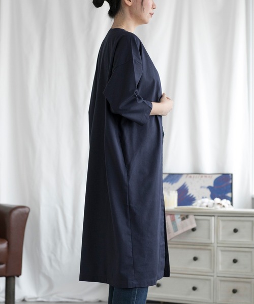 aimoha（アイモハ）の「ロングカーディガン (SS)（カーディガン/ボレロ・レディース・ネイビー/カーキ/グリーン/ベージュ/オレンジ/ダークグレー/グレー系/カーキ系/イエロー/ブルー/ブラック/チョコ/ブラック系その他/ベージュ系その他/グリーン系その他・FREE/LARGE/MEDIUM）」の19枚目の写真