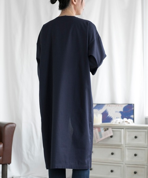 aimoha（アイモハ）の「ロングカーディガン (SS)（カーディガン/ボレロ・レディース・ネイビー/カーキ/グリーン/ベージュ/オレンジ/ダークグレー/グレー系/カーキ系/イエロー/ブルー/ブラック/チョコ/ブラック系その他/ベージュ系その他/グリーン系その他・FREE/LARGE/MEDIUM）」の20枚目の写真