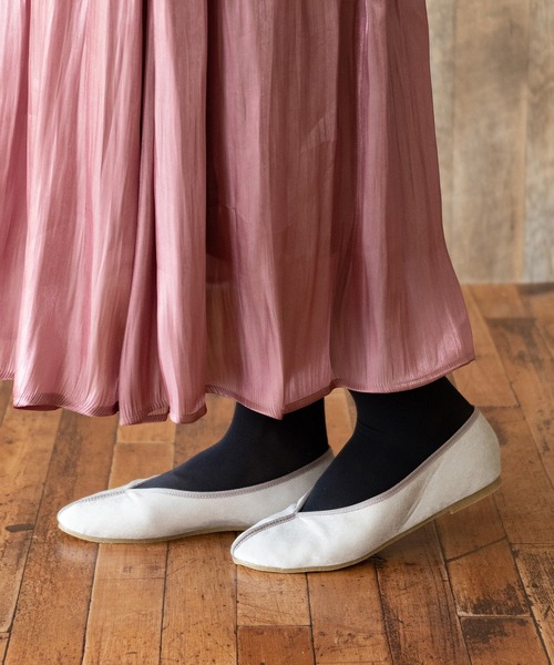 美品　刺繍・バレエシューズ　ブラック・チャイナシューズ WEB限定》チャイナシューズ | prose verse(プロズヴェール)レディース