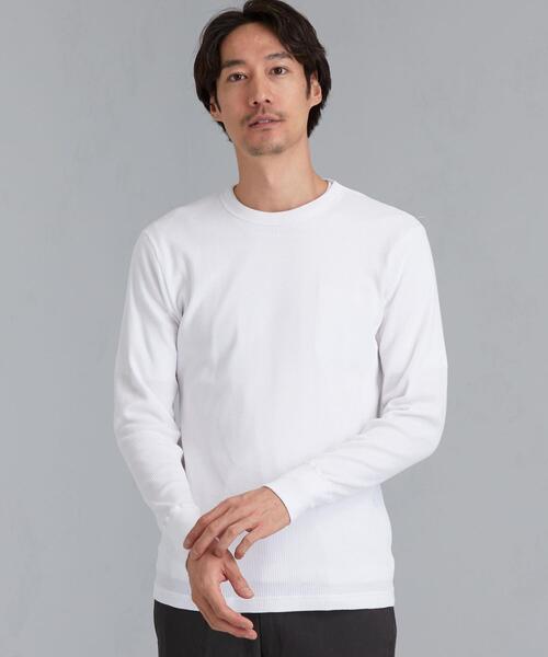 HANES（ヘインズ）の「[ ヘインズ ] SC ★ Hanes BEEFY サーマル 長袖 カットソー（Tシャツ/カットソー・メンズ・ホワイト/グレー/ブラック・X-LARGE/LARGE/SMALL/MEDIUM）」の2枚目の写真