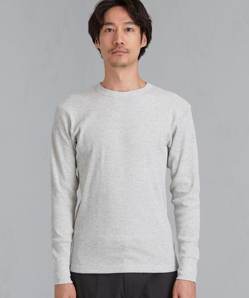 HANES（ヘインズ）の「[ ヘインズ ] SC ★ Hanes BEEFY サーマル 長袖 カットソー（Tシャツ/カットソー・メンズ・ホワイト/グレー/ブラック・X-LARGE/LARGE/SMALL/MEDIUM）」の13枚目の写真