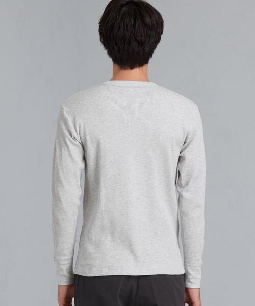 HANES（ヘインズ）の「[ ヘインズ ] SC ★ Hanes BEEFY サーマル 長袖 カットソー（Tシャツ/カットソー・メンズ・ホワイト/グレー/ブラック・X-LARGE/LARGE/SMALL/MEDIUM）」の11枚目の写真