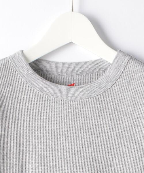 HANES（ヘインズ）の「[ ヘインズ ] SC ★ Hanes BEEFY サーマル 長袖 カットソー（Tシャツ/カットソー・メンズ・ホワイト/グレー/ブラック・X-LARGE/LARGE/SMALL/MEDIUM）」の6枚目の写真