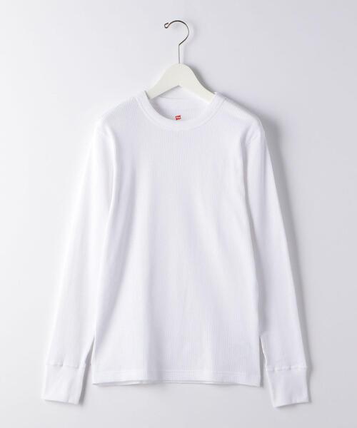 HANES（ヘインズ）の「[ ヘインズ ] SC ★ Hanes BEEFY サーマル 長袖 カットソー（Tシャツ/カットソー・メンズ・ホワイト/グレー/ブラック・X-LARGE/LARGE/SMALL/MEDIUM）」の16枚目の写真