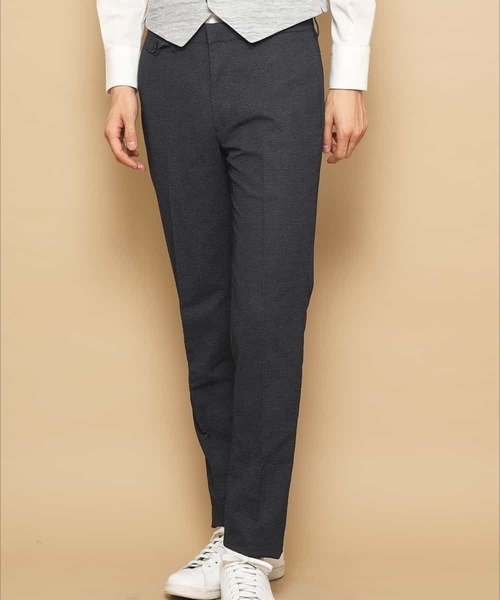 MICHEL KLEIN HOMME (ミッシェルクランオム)の「【洗える】パンツ(カラミハウンドツース)(その他パンツ・メンズ・ライトグレー/ネイビー・46/48/51)」の2枚目の写真
