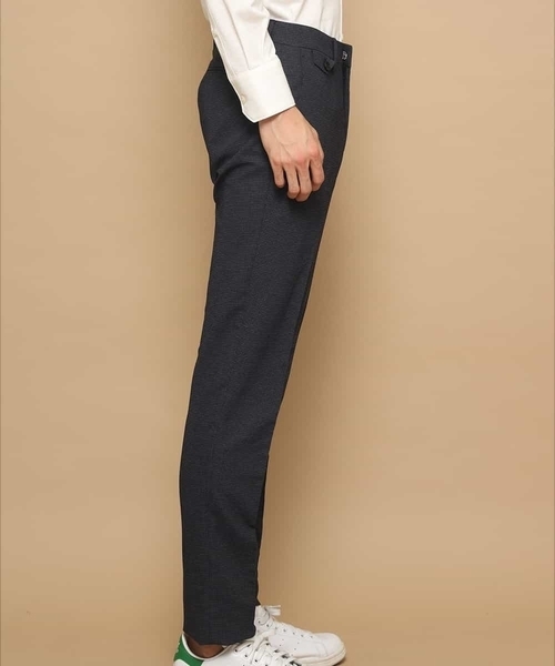 MICHEL KLEIN HOMME (ミッシェルクランオム)の「【洗える】パンツ(カラミハウンドツース)(その他パンツ・メンズ・ライトグレー/ネイビー・46/48/51)」の6枚目の写真