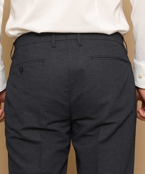 MICHEL KLEIN HOMME (ミッシェルクランオム)の「【洗える】パンツ(カラミハウンドツース)(その他パンツ・メンズ・ライトグレー/ネイビー・46/48/51)」の9枚目の写真