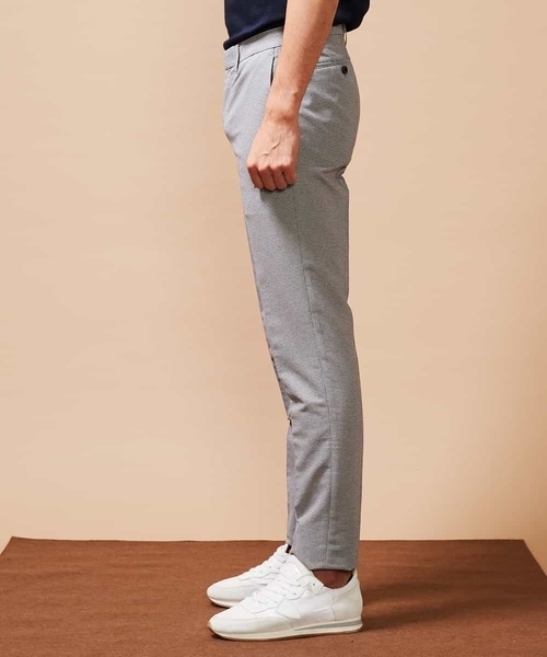 MICHEL KLEIN HOMME (ミッシェルクランオム)の「【洗える】パンツ(カラミハウンドツース)(その他パンツ・メンズ・ライトグレー/ネイビー・46/48/51)」の14枚目の写真