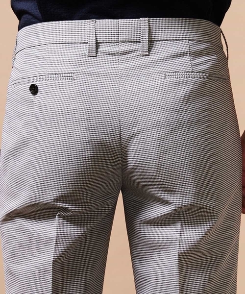 MICHEL KLEIN HOMME (ミッシェルクランオム)の「【洗える】パンツ(カラミハウンドツース)(その他パンツ・メンズ・ライトグレー/ネイビー・46/48/51)」の17枚目の写真