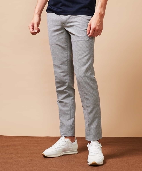 MICHEL KLEIN HOMME (ミッシェルクランオム)の「【洗える】パンツ(カラミハウンドツース)(その他パンツ・メンズ・ライトグレー/ネイビー・46/48/51)」の21枚目の写真