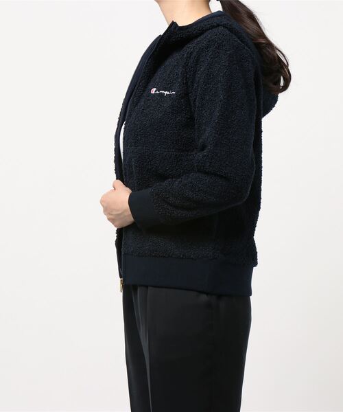Champion（チャンピオン）の「【Champion】ブークレーフルジップパーカー（その他アウター・レディース・ネイビー/オレンジ/オフホワイト・M/L）」の4枚目の写真