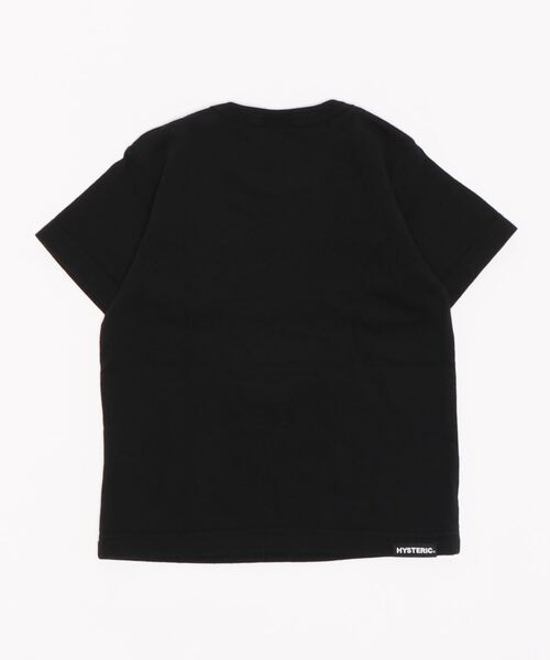 HYSTERIC MINI（ヒステリックミニ）の「MINI FACE＆LOGO刺繍入り半袖Tシャツ（Tシャツ/カットソー・キッズ・ブラック/ライトピンク/グリーン・90/80）」の4枚目の写真