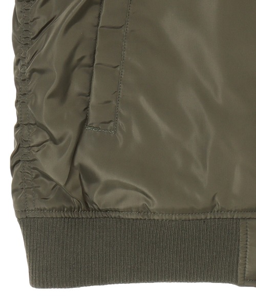 NAVY(ネイビー)の「MA-1タイプジャケット(MA-1・キッズ・ブラック/パープル/ピンク/ナチュラル・120cm/130cm/140cm/150cm/160cm)」の6枚目の写真