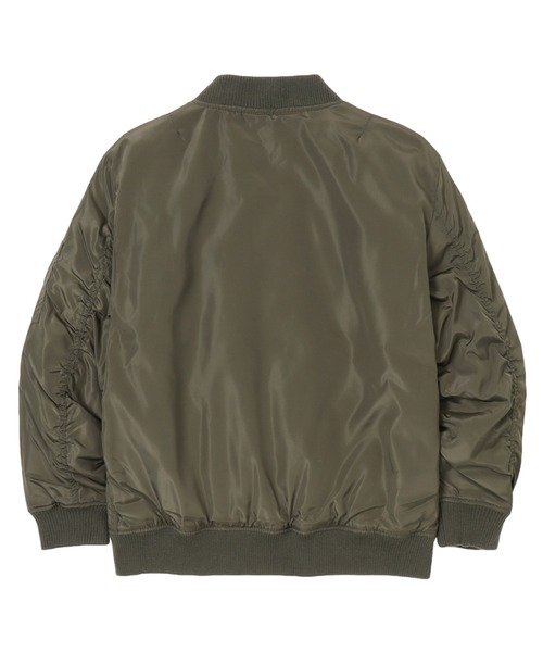 NAVY(ネイビー)の「MA-1タイプジャケット(MA-1・キッズ・ブラック/パープル/ピンク/ナチュラル・120cm/130cm/140cm/150cm/160cm)」の7枚目の写真