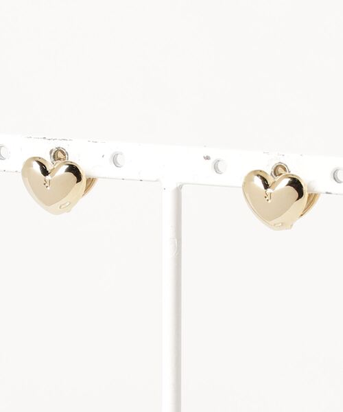 flowriri（フロウリリ）の「flowriri petit heart pierce（ピアス（両耳用）・レディース・シルバー/ゴールド・FREE）」の3枚目の写真