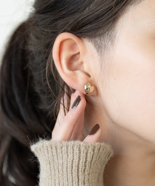 flowriri（フロウリリ）の「flowriri petit heart pierce（ピアス（両耳用）・レディース・シルバー/ゴールド・FREE）」の5枚目の写真