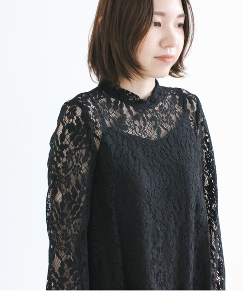 kaene（カエン）の「オールレースAラインワンピース（ワンピース・レディース・ブラック/パープル/ミント・FREE）」の14枚目の写真