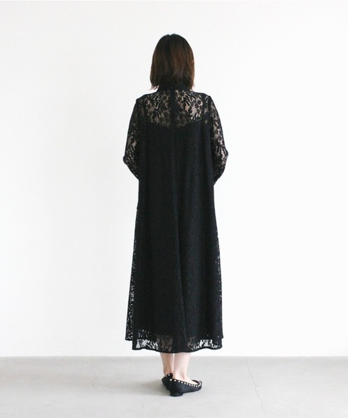 kaene（カエン）の「オールレースAラインワンピース（ワンピース・レディース・ブラック/パープル/ミント・FREE）」の13枚目の写真